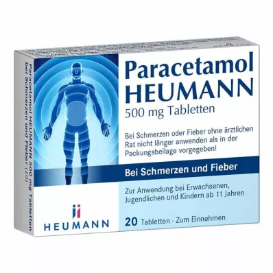 Paracetamolo HEUMANN compresse da 500 mg per dolore e febbre, 20 pz Paracetamolo HEUMANN compresse da 500 mg per dolore e febbre, 20 pz