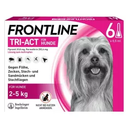 FRONTLINE Tri-Act soluzione in gocce per cani 2-5 kg, 6 pz