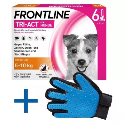 FRONTLINE Tri-Act soluzione in gocce per cani 5-10 kg, 6 pz