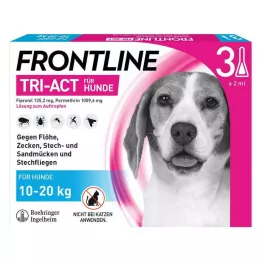 FRONTLINE Tri-Act soluzione in gocce per cani 10-20 kg, 3 pz