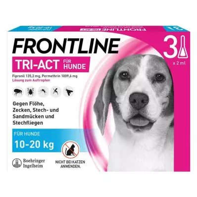 FRONTLINE Soluzione liquida Tri-Act per cani 10-20kg, 3 pz FRONTLINE Soluzione liquida Tri-Act per cani 10-20kg, 3 pz