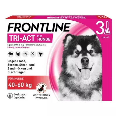 FRONTLINE Soluzione Tri-Act per sgocciolamento su cani 40-60 kg, 3 pz