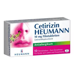 CETIRIZIN Heumann 10 mg compresse rivestite con film, 10 pz