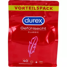 DUREX Preservativi sensibili in gossamer, 40 pezzi