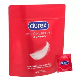 DUREX Preservativi sensibili in gossamer, 40 pezzi