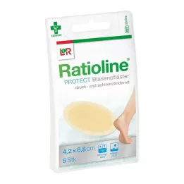 RATIOLINE gesso protettivo per vesciche 4,2x6,8 cm, 5 pz