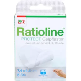 RATIOLINE gesso gel protettivo 4,5x7,4 cm, 5 pz