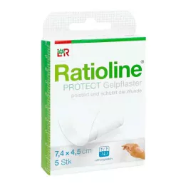 RATIOLINE gesso gel protettivo 4,5x7,4 cm, 5 pz