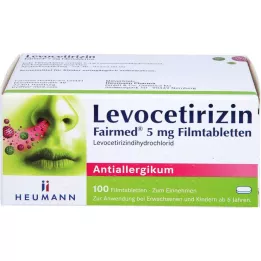 LEVOCETIRIZIN Fairmed 5 mg compresse rivestite con film, 100 pz
