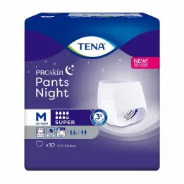 TENA PANTS pantaloni monouso notte super M, 10 pz
