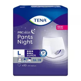 TENA PANTS pantaloni monouso notte super L, 10 pz