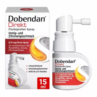 Dobendan® Direct Flurbiprofen Spray Miele &amp; Gusto Limone, 15 ml