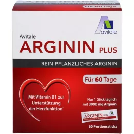 ARGININ PLUS Bastoncini di vitamina B1+B6+B12+acido folico, 60X5,9 g
