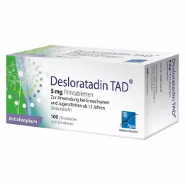 DESLORATADIN TAD 5 mg compresse rivestite con film, 100 pz