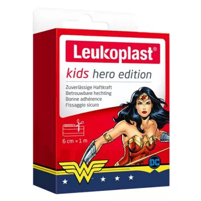LEUKOPLAST eroe in gesso per bambini Wonder Woman 6 cmx1m, 1 pz