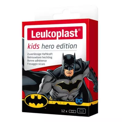 Leukoplast strisce per bambini eroe Batman mix, 12 pz