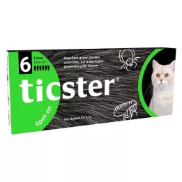 TICSTER Liquido spot-on per gatti fino a 4 kg, 6X0,4 ml