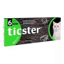 TICSTER Liquido spot-on per gatti fino a 4 kg, 6X0,4 ml