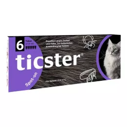 TICSTER Liquido spot-on per gatti 4-8 kg, 6X0,8 ml