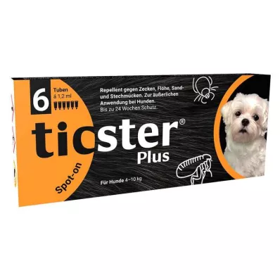 TICSTER Plus Soluzione spot-on per cani 4-10kg, 6X1.2ml