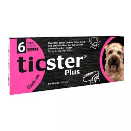 TICSTER Plus Soluzione spot-on per cani 10-25kg, 6X3 ml