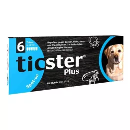 TICSTER Plus Soluzione spot-on per cani di oltre 25 kg, 6X4,8 ml