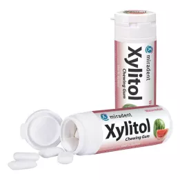 MIRADENT Gomma da masticare allo xilitolo anguria, 30 pezzi