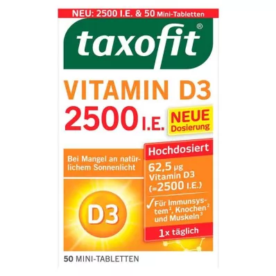 TAXOFIT Vitamina D3 2500 U.I. compresse, 50 pz