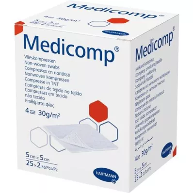MEDICOMP Pile comp. sterile 5x5 cm 4ply, 25X2 pz