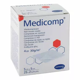MEDICOMP Pile comp. sterile 5x5 cm 4ply, 25X2 pz