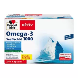 DOPPELHERZ Olio di pesce marino Omega-3 1000 Capsule, 240 Capsule