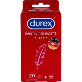 DUREX Preservativi classici sensibili, 20 pezzi
