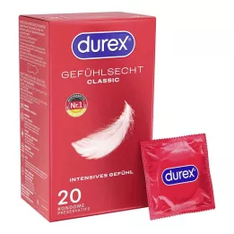 DUREX Preservativi classici sensibili, 20 pezzi