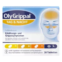 Olygrippal Day &amp; Night 500 mg/60 mg compresse (16 pezzi)