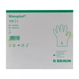 MANUPLAST Guanti monouso PE Taglia L, 100 pz
