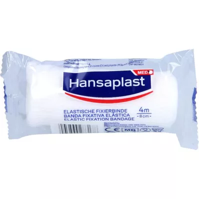 HANSAPLAST banda di fissaggio elastica, increspata 8 cm x 4 m, 1 pz