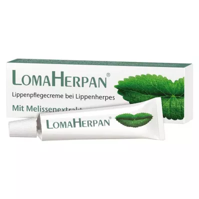 Crema per la cura delle labbra Lomaherpan con estratto di melissa, 5 ml