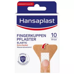 HANSAPLAST Strisce di cerotto elastico per polpastrelli, 10 pz