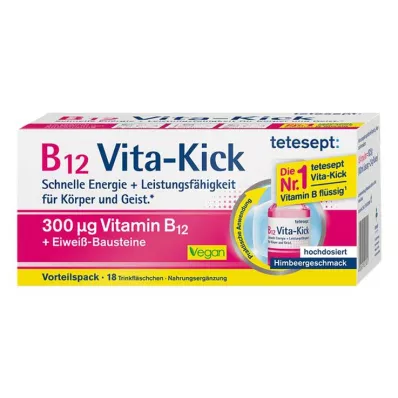 TETESEPT B12 Vita-Kick 300 µg Trinkamp.Vorteilspa., 18 pz