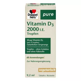 DOPPELHERZ Vitamina D3 2000 U.I. gocce pure, 9,2 ml
