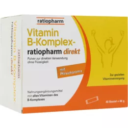 VITAMIN B-KOMPLEX-ratiopharm direct powder, 40 pz
