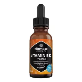 VITAMIN B12 100 µg gocce vegane ad alto dosaggio, 50 ml