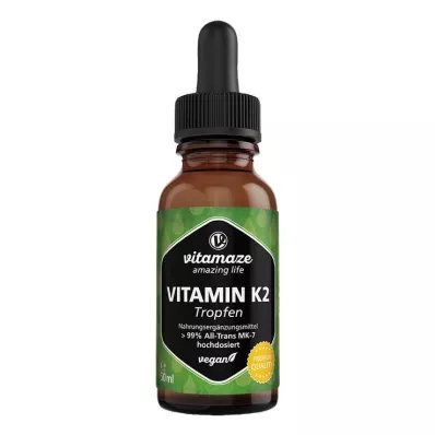 VITAMIN K2 MK7 gocce vegane altamente dosate, 50 ml