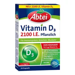 ABTEI Vitamina D3 2100 U.I. capsule vegetali, 24 pz