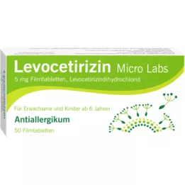 LEVOCETIRIZIN Micro Labs 5 mg compresse rivestite con film, 50 pz