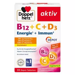 Compresse attive di deposito Doppelherz B12 + C + D3, 30 pz
