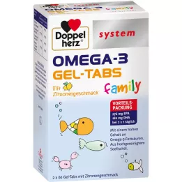 DOPPELHERZ Omega-3 gel tabs sistema famiglia, 120 pz