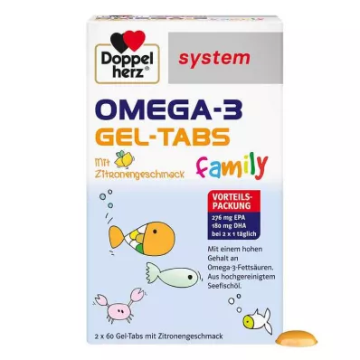 DOPPELHERZ Omega-3 gel tabs sistema famiglia, 120 pz