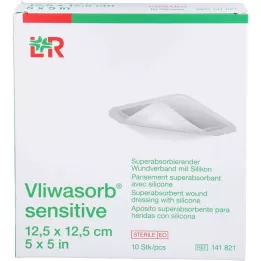 VLIWASORB sensibile 12,5x12,5 cm superabsorb.woundv, 10 pz