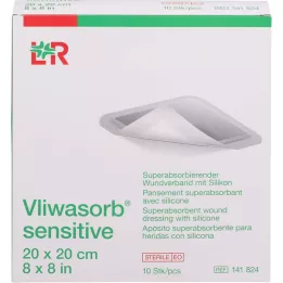 VLIWASORB medicazione sensibile superassorbente 20x20 cm, 10 pz